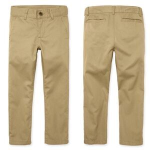 The Children’s Place Khaki Flat Front Chino Pants Size 6 Husky